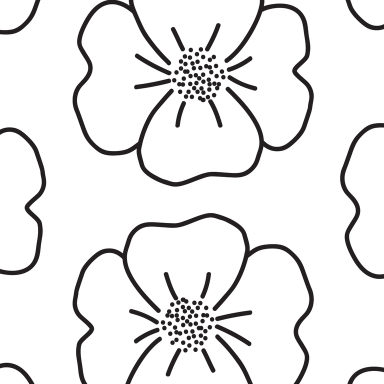 Blooming Print 1 - Black & White